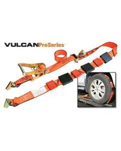 Tie Down Kit, Complete E - Track Set Up, Includes 4 Straps and 4 Painted E - Track Sections