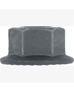 Metric Hex Flange Nut Blk 19mm