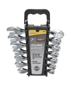 7-PC SAE STUBBY COMBINATION WRENCH S