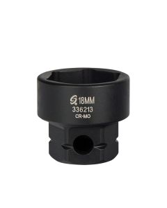 Sunex Tools 3/8 in. Drive 6-Point Low Profile Impact Socket w/ Hex Shank, 18 mm