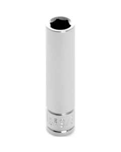 Chrome Socket, 1/4" Drive, 9/32", 6 Point, Deep