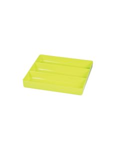 Ernst 3-Compartment Plastic Organizer Tool Tray, HI-VIZ Neon