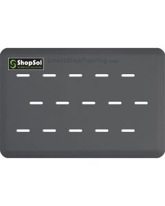 LDS Anti-Fatigue Mat Supreme Pro 3 ft. x 2 ft., Gray, 32LOTGR