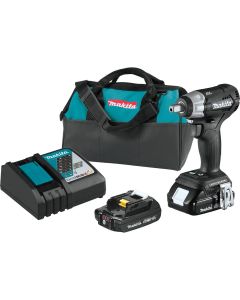Makita 18V LXT Li-Ion 2.0 Ah Sub-Compact Brushless Cordless 1/2 in. Square Drive Impact Wrench Kit