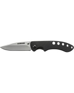 Schrade Liner Lock Folding Knife Drop Point Blade G-10 Handle
