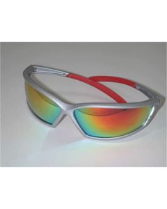 Safety Glasses 4 x 4, Wraparound Four-Sided Black Frame, Clear Indoor Outdoor Lens, Soft Nosepiece
