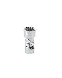 9mm 1/4" Drive 12-Point Metric Flex Chrome Socket
