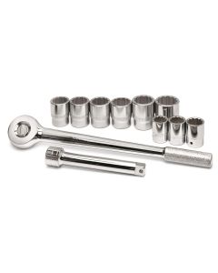 11 pc. 3/4" Drive 12-Point Std Fract SAE Socket Set