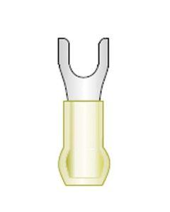 #6 Yellow Spade Vinyl Insulated (12-10) (Bag 100)