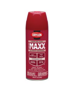 Krylon Covermaxx Paint+Primer; Gloss Cherry Red; 12 oz. Aerosol