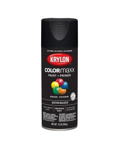 Satin Black; 12 oz. Aerosol