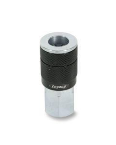 ColorConnex Type G, 3/8" Black Coupler, 3/8" FNPT