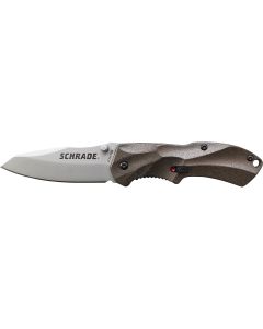 Schrade M.A.G.I.C. Assisted Opening Liner Lock Folding Knife Clip Point Blade Aluminum Handle