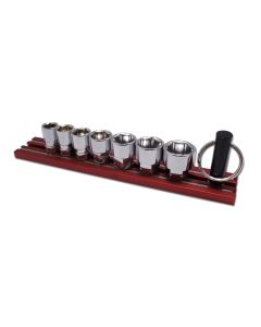 VIM Tools 7-Piece Dual Drive Fractional SAE Shallow Chrome Sockets Set