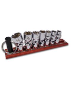 VIM Tools 7-Piece Universal Fractional SAE Socket Set, 1/4 thru 9/16