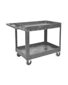 Luxor Heavy-Duty Two Shelf Utility Cart