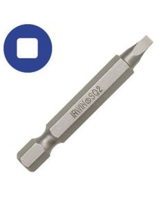 Power Bit, #1 Square Recess, 1/4" Hex Shank with Groove, 2" Long, Carded, 1 per Card