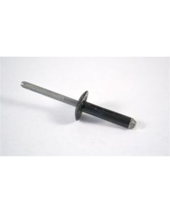 Black Universal Aluminum Split-Type Rivet and Bumper Cover (100/Bag)