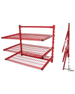 Wall-Mount Body Shop Rack with 3 Shelves