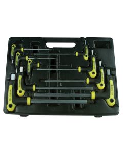 9-Piece Metric T-4 Handle Ball-Point and Hex Key Wrench Set
