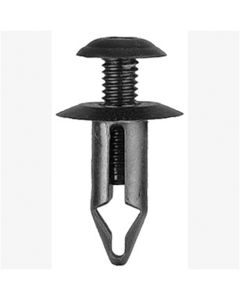 Cowl Panel Retainer, Size: 6mm, Stem: 16mm, Head: 14mm, Nissan 66860-01W01, Qty: 100