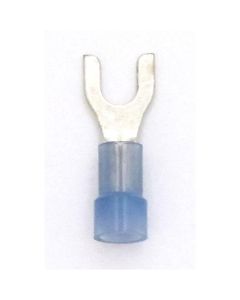 #8 Nylon Blue Terminal Spade (16-14) (100/Bag)