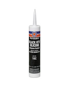 #16 Black Silicone Adhesive Sealant, 11 ounce Cartridge, Case of 12 Cartridges