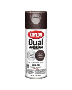 Krylon Dual Superbond Paint+Primer; Cocoa Bean Hammered; 12 oz. Aerosol
