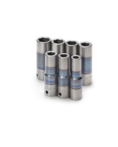 FlexZone Deep Impact Socket Set 1/2" Drive Fract SAE 7 pc.