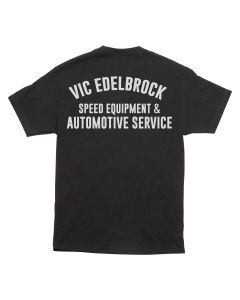 Edelbrock Vics Service Black T-Shirt, XXXL