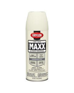 Krylon Covermaxx Paint+Primer; Satin Ivory; 12 oz. Aerosol