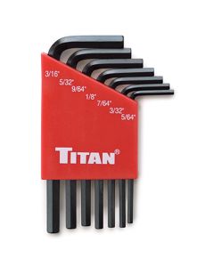 7 Pc SAE Short Hex Key Set