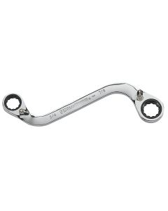 3/4" x 7/8" S-Shape Reversible Double Box Ratcheting Wrench