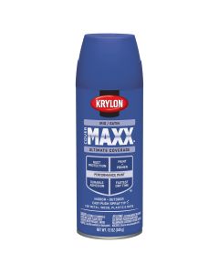Krylon Covermaxx Paint+Primer; Satin Iris; 12 oz. Aerosol