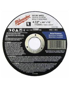 4-1/2" x .045" x 7/8" Cut-Off Wheel (Type 1)