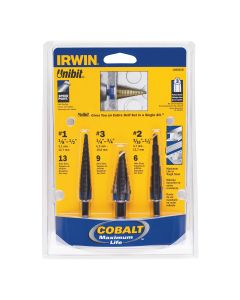 Vise-Grip 3-Piece Cobalt Unibit Step Drill Set