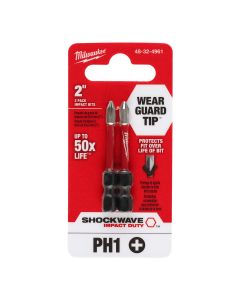 SHOCKWAVE Impact Duty? 2" PH1 Bit 2PK