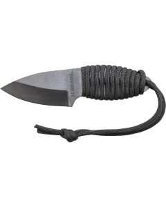 Schrade Full Tang Fixed Blade Drop Point Neck Knife with Paracord Wrap Handle