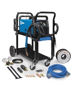 Millermatic 211 MIG Welder with Cart & Cover