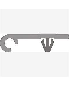 Hose Clip Windshield Wash. Honda, Hole or Screw Head, Flange, Rod Qty: 10, Other: 91512-SEO-003