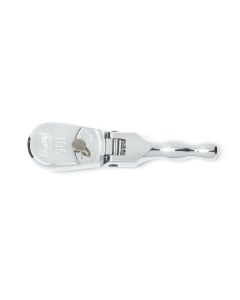 GEARWRENCH 3/8 in. Drive 90-Tooth Full Polish Stubby Flex Teardrop Ratchet