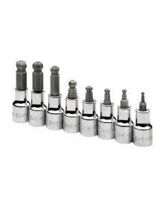 8 Piece 3/8" Drive Metric Ball Hex Bit Socket Set