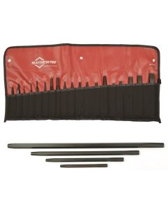 Mayhew 19-Piece Punch/Chisel Set +Free 4-Piece Bearing Race Punch Set