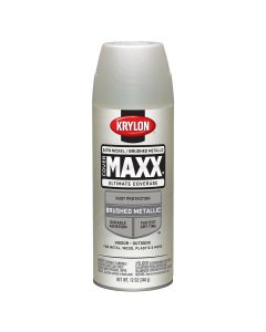 Krylon Covermaxx Paint+Primer; Satin Nickel; 12 oz. Aerosol