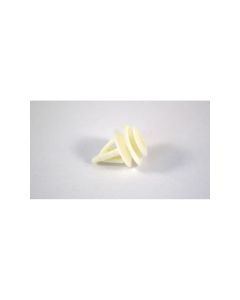 White Nylon Door Trim Panel Retainer, Bottom Head Diameter 18mm (100/Bag)