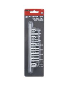 9pc External Star Socket Set