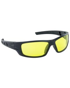 VX9 Safety Glasses w/ BLACK FRAME / YELLOW LENS (POLYBAG)