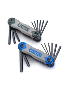 17 Piece Dual Material Fold-up Inch, Metric Hex Key Set