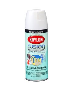 Krylon Fusion for Plastic; Flat White; 12 oz. Aerosol