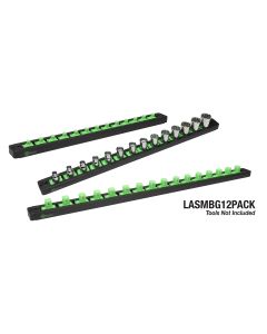 Lock-A-Socket Pack Includes (4) Each: LAS25MBG, LAS38MBG, LAS50MBG in Matte Black